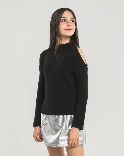 Suéter Negro Cut Out